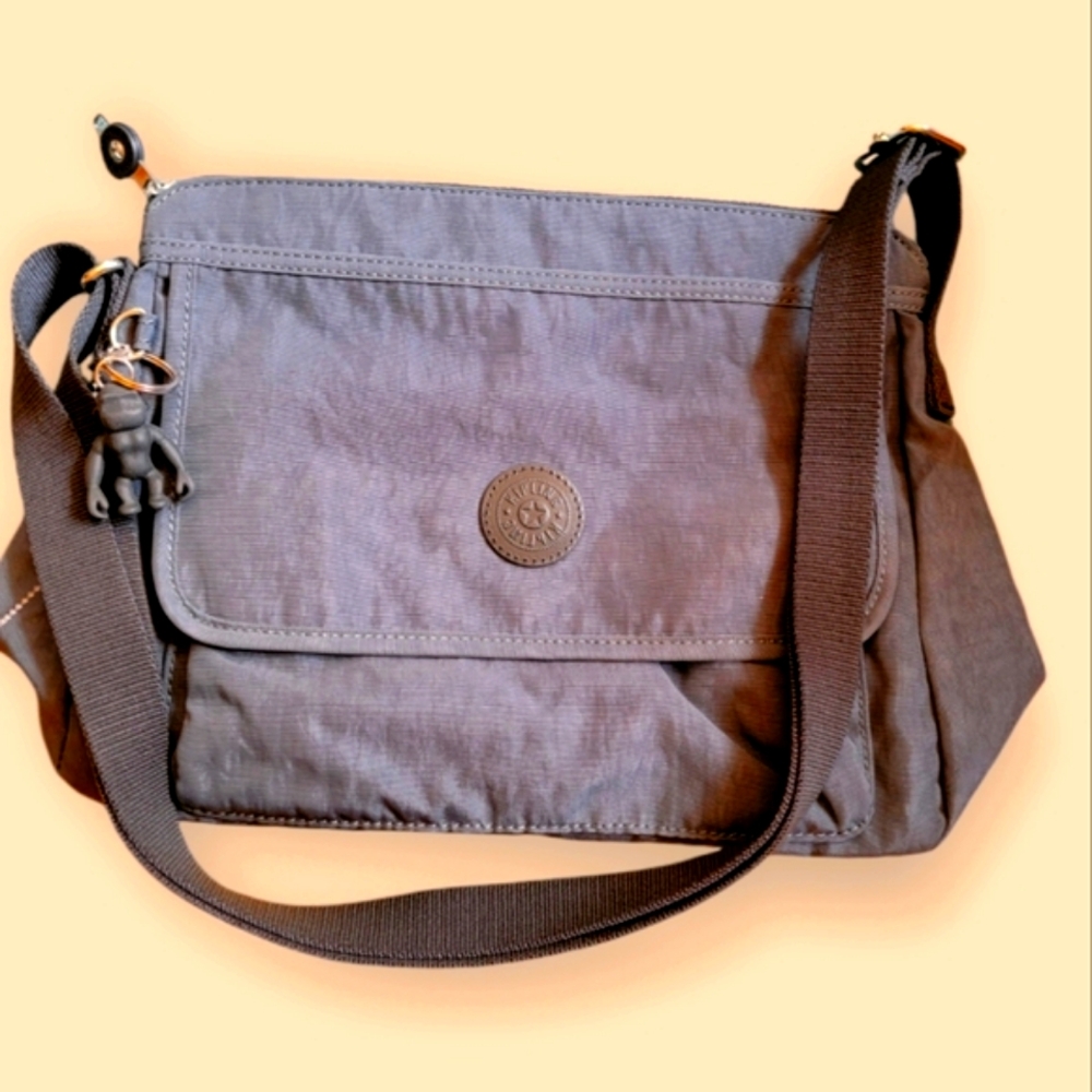 Dark blue-grey crossbody purse/bag